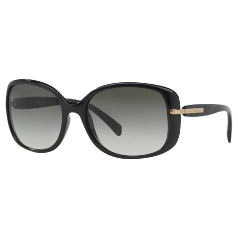 prada pr08os oversized square frame sunglasses black|prada havana sunglasses.